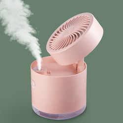 Portable Air Conditioner Mini USB Rechargeable Water Spray Humidifier Fan