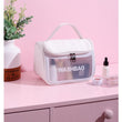 Clear Makeup Cosmetic Bag with Handle Storage Bag