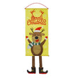 Christmas Door Sign Decorative House Flag Christmas Door Window Banner