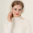 Women Foldable Plaid Fleece Earmuff