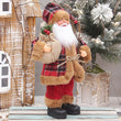 30cm Rustic Christmas Santa Claus Figurine Xmas Decoration