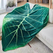 Soft  Large Leaf Shape Blanket Soft