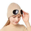 Winter Hat with Lenses Goggle Beanie