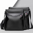 Men Leather Black Bag Shoulder  Business Bag