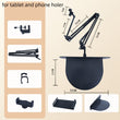 Hidden Bedside Phone Tablet Holder Retractable Adjustable Foldable Tablet Arm Stand