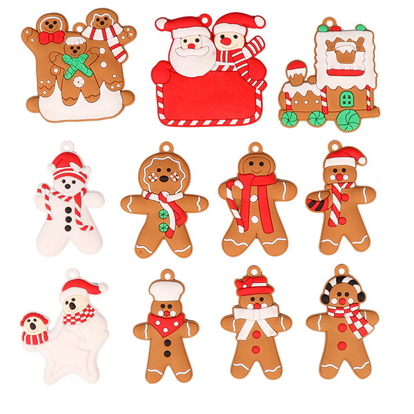 11pcs/12pcs Christmas Gingerbread Ornaments