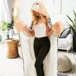Women Winter Hooded Wearable Cartoon Hoodie Blanket