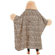 Women Winter Hooded Wearable Cartoon Hoodie Blanket