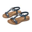Womens Rhinestone Flip Flops Summer Flat Sandals
