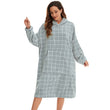 Fleece Warm Hooded Wearable Blanket
