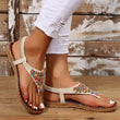 Womens Open Toe Sandals Summer Bohemia Rhinestone Sandals