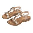 Womens Rhinestone Flip Flops Summer Flat Sandals