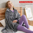 Zipper USB Electric Heated Wrap Shawl Wearable Electric Poncho Throw