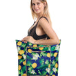 Foldable Large Waterproof Beach Bag Summer Travel Tote Bag with Zipper