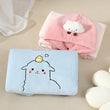 Kids Soft Hooded Bathtowel Swimming Towel with Button