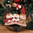 Christmas Front Door Wreath Sign Snowman Xmas Wreath