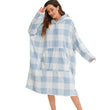 Fleece Warm Hooded Wearable Blanket