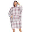 Fleece Warm Hooded Wearable Blanket