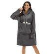 Multifunction Wearable Blanket Hoodie Fleece Pet Pouch Hoodie