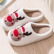 Women Deer Christmas Winter Fleece Slippers