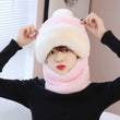 2IN1 Women Neck Warm Fleece Hat