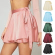 Women Sexy Mini Satin Skirt