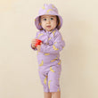 Kids Toddler One-piece Swimsuit with Sun Protection Hat