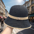 Foldable Wide Brim Floppy Girls Straw Hat