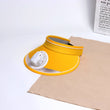 Summer Wide Brim Adjustable Hat with Mini Fan