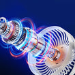 Desk Clip On Fan Portable Desktop Fan with Night Light