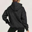 Women Solid Color Hoodie Pullover