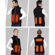Women Men Fleece Heating jacket with 5 Heating Zones Power Bank Not Included