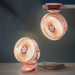 Desk Clip On Fan Portable Desktop Fan with Night Light