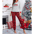 Women Christmas Pajamas Set Plaid Pant