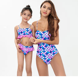Mother Daughter Pair Baby Girl Beach Swimsuit