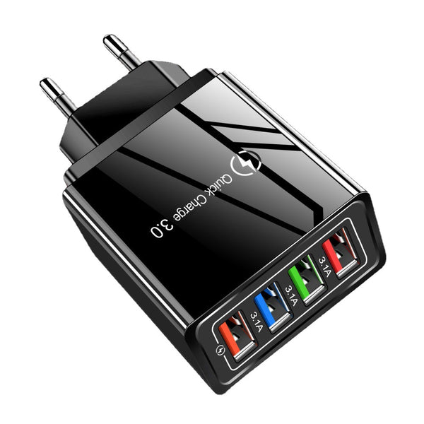 4 USB Port Fast Charger 3A Quick Charge Plug