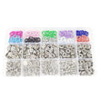 200 Sets 9.5mm 10 Colors Prong Ring Press Studs Snap Fasteners Dummy Clip Pliers