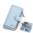 Women PU Leather 15 Card Holder Long Wallet
