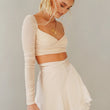 Women Sexy Mini Satin Skirt