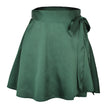 Women Sexy Mini Satin Skirt