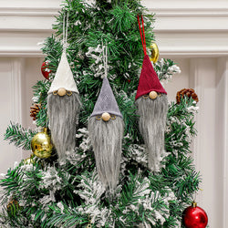 3pcs Christmas Tree Hanging Gnome Pendant Xmas Decor