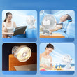 Desk Clip On Fan Portable Desktop Fan with Night Light