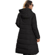 Womens Long Puffer Coat Mid-weight Zip Up Jacket
