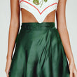 Women Sexy Mini Satin Skirt
