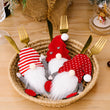 6pcs Christmas Gnome Knife Fork Holder Cutlery Cover Organizer