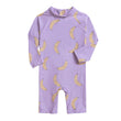 Kids Toddler One-piece Swimsuit with Sun Protection Hat