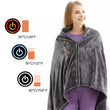 Zipper USB Electric Heated Wrap Shawl Wearable Electric Poncho Throw