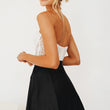 Women Sexy Mini Satin Skirt