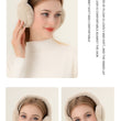 Women Foldable Plaid Fleece Earmuff