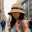 Foldable Wide Brim Floppy Girls Straw Hat